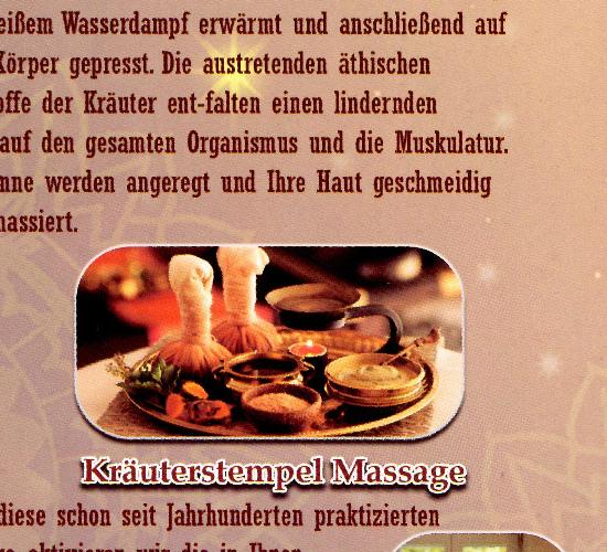 Kräuterstempel Massage